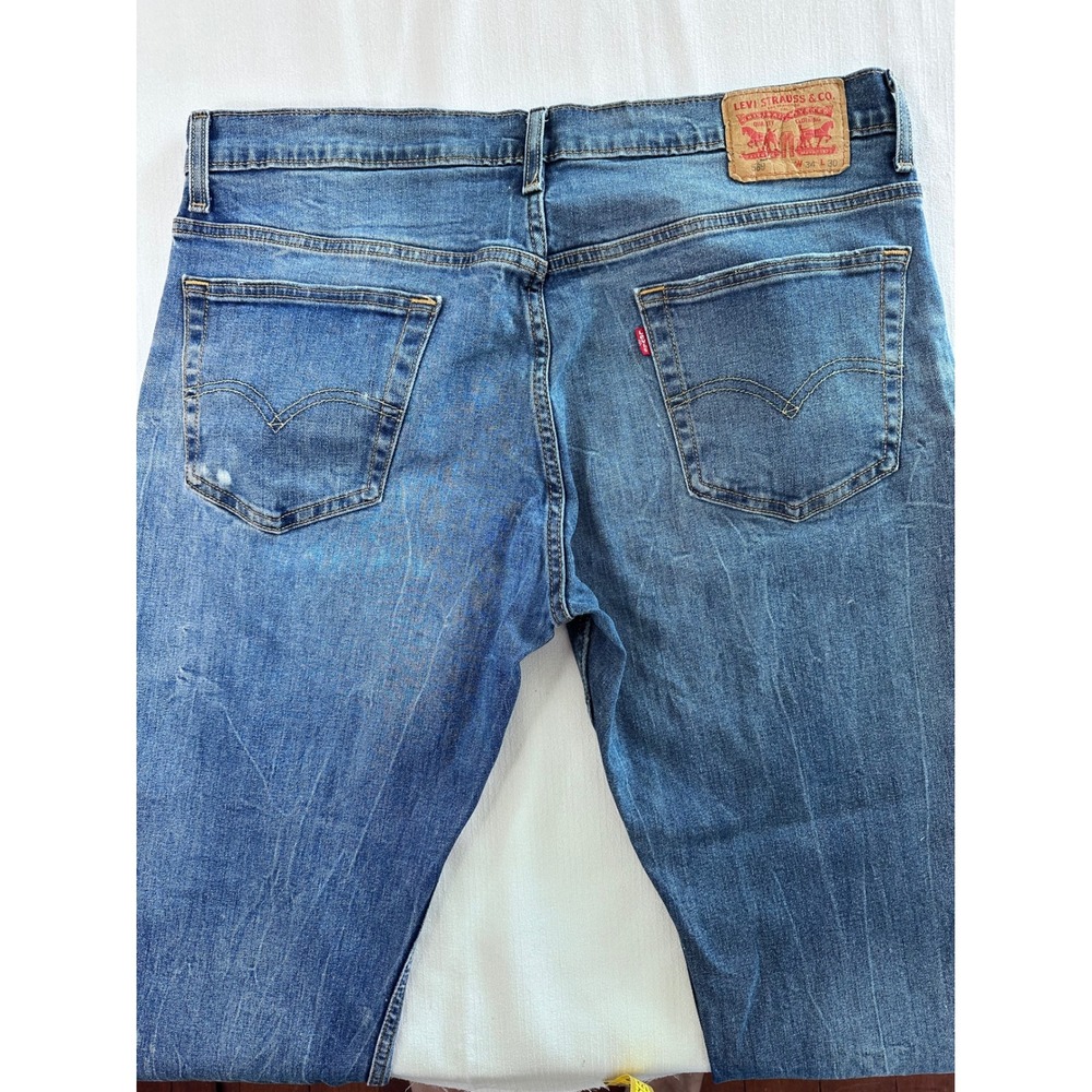 Levis 569 Loose Straight Fit Mens Jeans Blue Denim W34 L30 Medium Wash - Picture 5 of 11